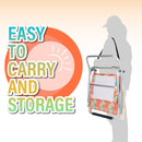 Alpha Camp Set of 2 Folding Beach Chair 3 Adjustable Position Backpack Beach Chairs with Cooler Bag Support 250lbs