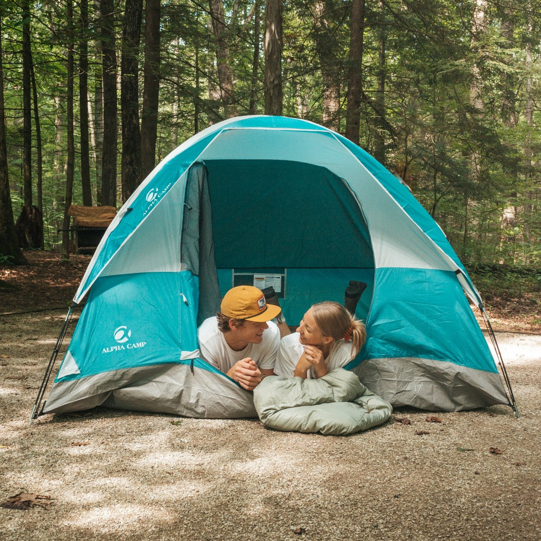 Dome Tent Outdoor Waterproof Tent 4-Person Camouflage