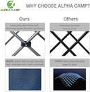 ALPHA CAMP Camping Chair Double Folding Chair Oversized Loveseat Chair