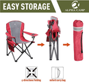Alpha Camp Oversized Folding Arm Camping Chair
