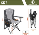 Alpha Camp Oversized Folding Arm Camping Chair
