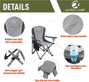Alpha Camp Oversized Folding Arm Camping Chair
