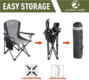 Alpha Camp Oversized Folding Arm Camping Chair