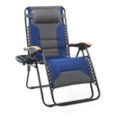 ALPHA CAMP New Fabric Oversize Padded Zero Gravity Lounge Chair with Cup Holder