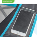 Alpha Camp Enamel Blue Folding Mesh Canopy Camping Chair