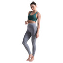 ALPHA CAMP Jacquard Wideband Waist Sports Pants Tummy Control Workout Running Yoga Leggings