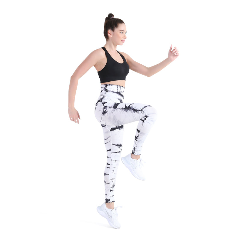 ALPHA CAMP Tie Dye Seamless Butt Lifting Sports Leggings High-waisted  Stretchy Gym Yoga Pants