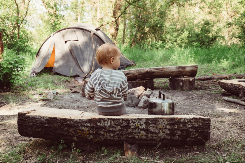 Why do you cook with your kids when you're camping?