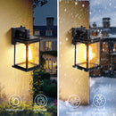 lumolite Dusk to Dawn Outdoor Wall Light Fixtures Aluminum Waterproof Lanterns, Porch Sconces Wall Mounted Lighting for Patio Front Door Entryway, Matte Black