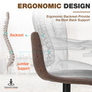 Alpha Camp Square Adjustable Height Leather and Metal Swivel Bar Stools, Set of 2