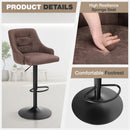 ALPHA CAMP Set of 2 Swivel Backrest Bar Stools