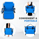 ALPHA CAMP Folding Stadium Seat Chair for blenchers with Arm Rest, Outdoors