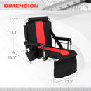 ALPHA CAMP Folding Stadium Seat Chair for blenchers with Arm Rest, Outdoors