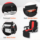 ALPHA CAMP Folding Stadium Seat Chair for blenchers with Arm Rest, Outdoors