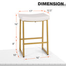 ALPHA CAMP Set of 2 Counter Height Bar Stools