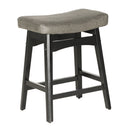 ALPHA CAMP  24" Bar Stools PU Leather Bar Stool with Wood Legs
