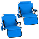 ALPHA CAMP Folding Stadium Seat Chair for blenchers with Arm Rest, Outdoors