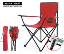 ALPHA MART Camping Chairs - Lightweight and Supportive Chairs for Teens and Lightweight Individuals - Compact, Durable, and Portable - Ideal for Camping, Hiking, Beach, and Picnics - Carry Bag