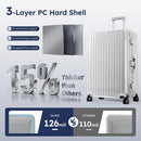 Alphasac Zipperless Checked Luggage with Aluminum Frame, 28 Inch Suitcase