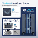 Royalsac 20 Inch Aluminum Frame Carry-On Luggage with Front Opening