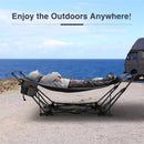 ALPHA CAMP Portable & Comfortable Hammock with Foldable Stand for Outdoor Relaxation