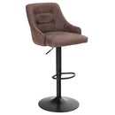 ALPHA CAMP Set of 2 Swivel Backrest Bar Stools