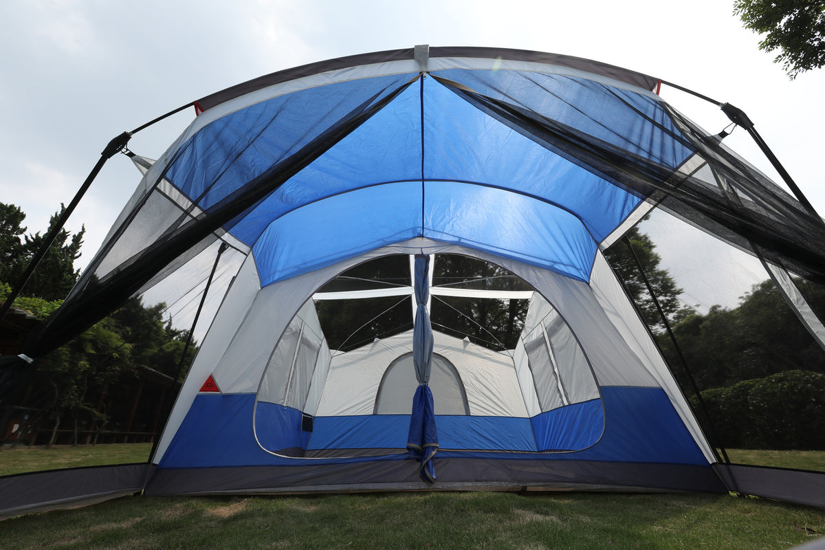 12 man tents camping Alpha Camp 19' x 12' Family Camping Tent for 10-12 Person