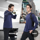 ALPHA CAMP Men’s Quick Dry Crew Neck Long Sleeve T Shirts Workout Athletic Running Gym Shirts for Men