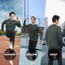 ALPHA CAMP Men’s Quick Dry Crew Neck Long Sleeve T Shirts Workout Athletic Running Gym Shirts for Men