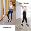 ALPHA CAMP High Waist Yoga Pants with Pockets, Tummy Control Exercise Shorts Workout Running Yoga Leggings for Women