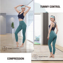 ALPHA CAMP High Waist Yoga Pants with Pockets, Tummy Control Exercise Shorts Workout Running Yoga Leggings for Women