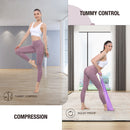 ALPHA CAMP High Waist Yoga Pants with Pockets, Tummy Control Exercise Shorts Workout Running Yoga Leggings for Women