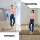 ALPHA CAMP High Waist Yoga Pants with Pockets, Tummy Control Exercise Shorts Workout Running Yoga Leggings for Women