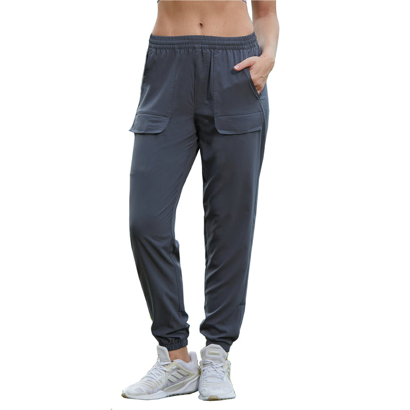 Women Hiking Cargo Pants Lightweight Workout Sweatpants Casual Pockets  Joggers