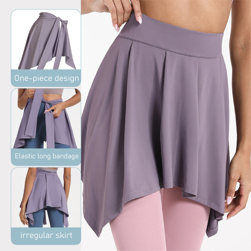 ALPHA CAMP Sports skirt Sports Fitness Yoga skirt cover buttocks slim skirt dance ballet short skirt Yoga clothes