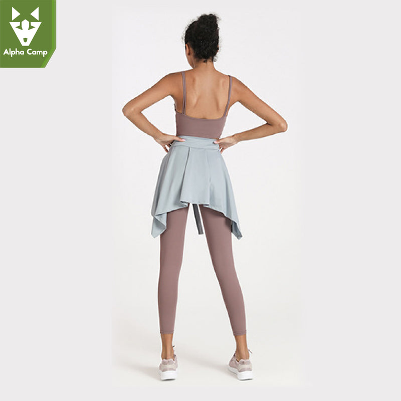 ALPHA CAMP Sports skirt Sports Fitness Yoga skirt cover buttocks slim skirt dance ballet short skirt Yoga clothes