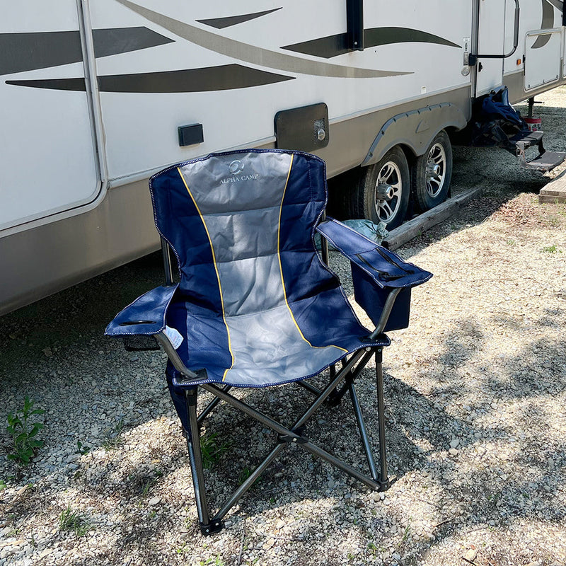 ALPHA CAMP E01CC401-BLUE Camping Chair - Blue for sale online