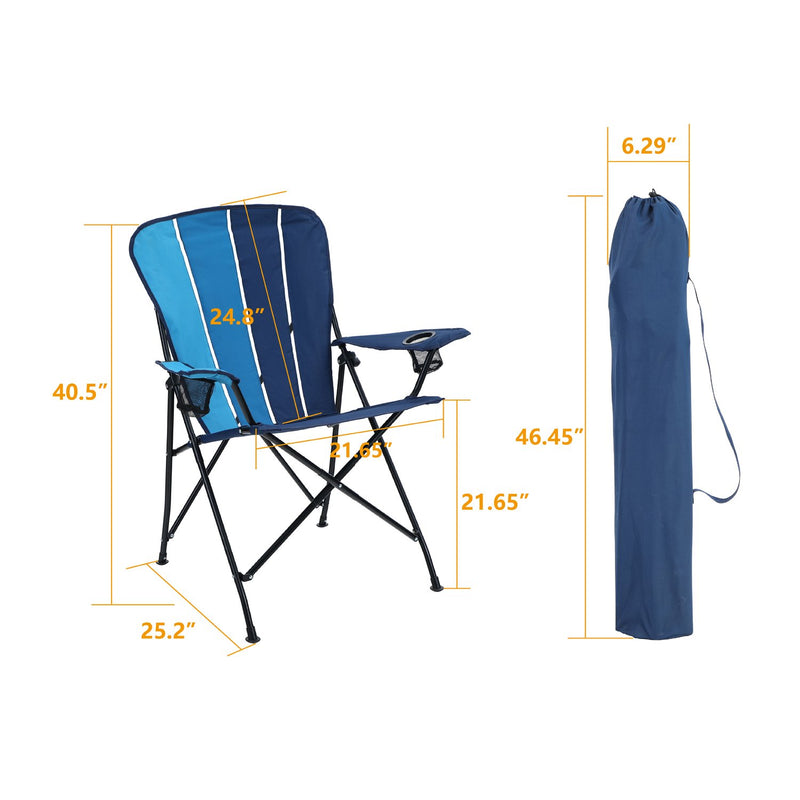 Alpha Camp Contrast Portable Lightweighted Camping Chairs