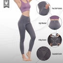 ALPHA CAMP High Waist Yoga Pants with Pockets, Tummy Control Exercise Shorts Workout Running Yoga Leggings for Women