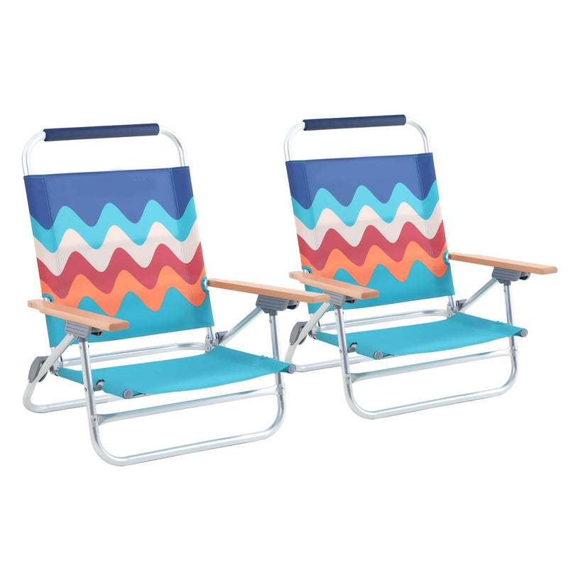 Alpha Camp 2-piece Low Folding Best Beach Chairs