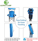 Alpha Camp Folding Shade Canopy Camping Chair