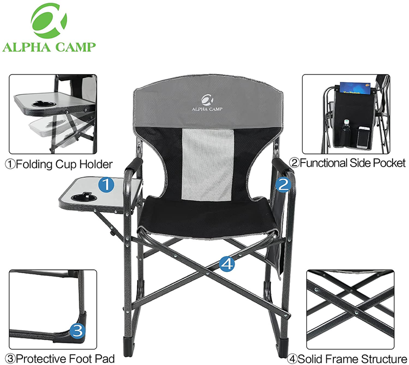 ALPHA CAMP Oversized Folding Director Chair