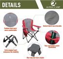 Alpha Camp Oversized Folding Arm Camping Chair