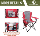 Alpha Camp Oversized Folding Arm Camping Chair