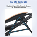 ALPHA CAMP New Fabric Oversize Padded Zero Gravity Lounge Chair with Cup Holder