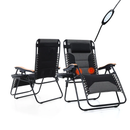 Alpha Camp Oversize Padded Zero Gravity Lounge Chair with Massage