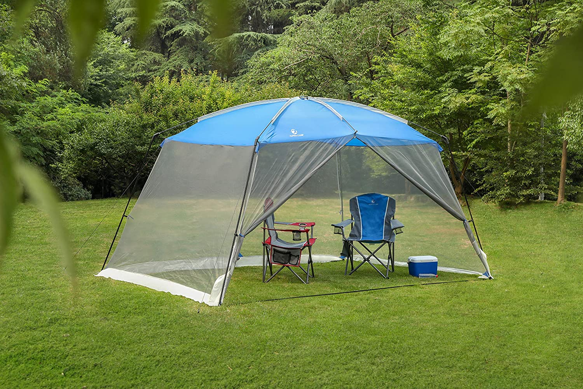 fap tent Alpha Camp Mesh Screen Room 13 ft x 9 ft x 7 ft Beach Tent