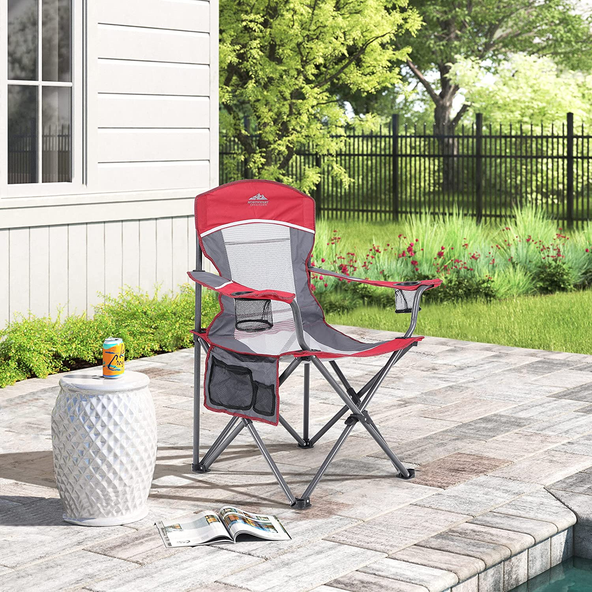 Oversized Mesh Mainstays Oversized Sling Chair Stacking Chairs