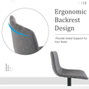 Alpha Camp Square Adjustable Height Leather and Metal Swivel Bar Stools, Set of 2