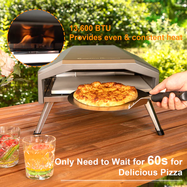 Outdoor Portable Propane Gas Patio Pizza Oven